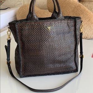Prada Madras Tote